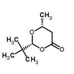 CAS 登录号：100017-18-3， (2R,6R)-6-甲基-2-(2-甲基-2-丙基)-1,3-二恶烷-4-酮