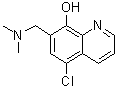 CAS#: 100119-17-3， 5-Chloro-7-[(Dimethylamino)Methyl]-8-Quinolinol