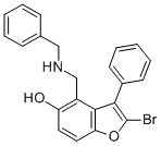 CAS#: 100347-62-4， 2-Bromo-3-Phenyl-4-[(Phenylmethylamino)Methyl]-1-Benzofuran-5-Ol