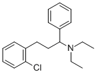 CAS 登录号:100427-85-8, alpha-(2-氯苯乙基)-N,N-二乙基苄胺