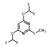 CAS#: 100478-25-9， 4,6-Bis(Difluoromethoxy)-2-(Methylsulfanyl)Pyrimidine