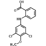 CAS#: 100623-27-6， 2-[(3,5-Dichloro-4-Methoxyphenyl)Amino]Benzoic Acid