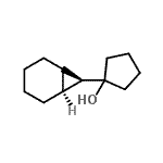 CAS 登录号：100672-65-9， 1-[(1S,6S)-双环[4.1.0]庚-7-基]环戊醇
