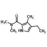 CAS#: 100780-45-8， 4-Ethyl-N,N,3-Trimethyl-1H-Pyrrole-2-Carboxamide