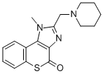 CAS#: 101018-79-5， 1-Methyl-2-(1-piperidinylmethyl)(1)benzothiopyrano(3,4-d)imidazol-4(1H)-one