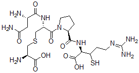 CAS#: 101531-76-4， (2-1')-Disulfide Cys(6)-Argipressin (5-8)