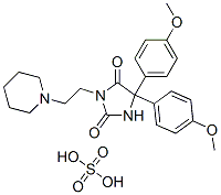CAS#: 101564-64-1， 5,5-Bis(p-methoxyphenyl)-3-(2-piperidinoethyl)hydantoin hemisulfate