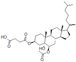 CAS#: 10157-96-7， 5alpha-Cholestane-3beta,5,6beta-Triol 6-Acetate 3-(Hydrogen Succinate)