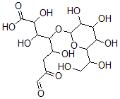 CAS 登录号：101769-91-9， 4-[6-(1,2-二羟基乙基)-3,4,5-三羟基-四氢吡喃-2-基]氧基-2,3,5-三羟基-7,8-二氧代-辛酸