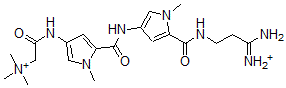CAS#: 101772-52-5， [2-[[5-[[[5-[[(3-amino-3-iminiopropyl)amino]-oxomethyl]-1-methyl-3-pyrrolyl]amino]-oxomethyl]-1-methyl-3-pyrrolyl]amino]-2-oxoethyl]-trimethylammonium
