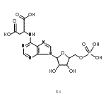 CAS 登录号：102129-67-9， N-[9-(5-O-膦酰呋喃戊糖基)-9H-嘌呤-6-基]天冬氨酸-钠(1:1)