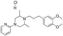 CAS#: 102233-08-9， 1-[3-(3,4-Dimethoxyphenyl)Propyl]-2,6-Dimethyl-4-Pyridin-2-Yl-Piperazine Hydrochloride