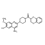 CAS#: 102932-26-3， [4-(4-Amino-6-Hydroxy-7-Methoxy-2-Quinazolinyl)-1-Piperazinyl](2,3-Dihydro-1,4-Benzodioxin-2-Yl)Methanone