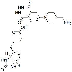 CAS#: 103612-64-2， 5-[(3aR,6S,6aS)-2-Oxo-1,3,3a,4,6,6a-Hexahydrothieno[3,4-d]Imidazol-6-Yl]-N-[4-[(1,4-Dioxo-2,3-Dihydrophthalazin-6-Yl)-Ethylamino]Butyl]Pentanamide