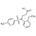 CAS#: 103687-96-3， N-(2-Methoxyphenyl)-N-[(4-Methylphenyl)Sulfonyl]-beta-Alanine