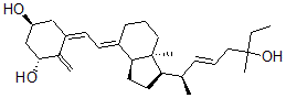 CAS#: 103732-08-7， 22-Dehydro-1,25-Dihydroxy-24-Homovitamin D3