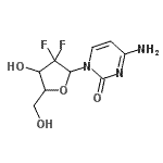 CAS#: 103882-85-5， 4-Amino-1-(2-Deoxy-2,2-Difluoropentofuranosyl)-2(1H)-Pyrimidinone