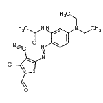 CAS#: 104366-25-8， N-{2-[(4-Chloro-3-Cyano-5-Formyl-2-Thienyl)Diazenyl]-5-(Diethylamino)Phenyl}Acetamide