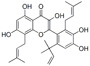 CAS#: 104494-29-3， 2-[4,5-Dihydroxy-2,3-Bis(3-Methylbut-2-Enyl)Phenyl]-3,5,7-Trihydroxy-8-(2-Methylbut-3-En-2-Yl)Chromen-4-One