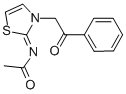 CAS#: 10505-64-3， N-[3-(2-Oxo-2-Phenyl-Ethyl)-3H-Thiazol-2-Ylidene]-Acetamide