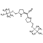 CAS#: 105251-52-3， (2E)-[(2S)-2-({[Dimethyl(2-Methyl-2-Propanyl)Silyl]Oxy}Methyl)-3,4-Dihydro-2H-Pyrrol-5-Yl][(5S)-5-({[Dimethyl(2-Methyl-2-Propanyl)Silyl]Oxy}Methyl)-2-Pyrrolidinylidene]Acetonitrile