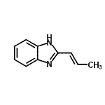 CAS#: 105259-40-3， 2-[(1E)-1-Propen-1-Yl]-1H-Benzimidazole