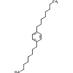 结构式 CAS# 10541-38-5, 1,4-二辛基苯