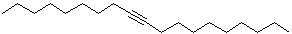 structure of CAS# 106073-69-2, 9-Nonadecyne;9-NONADECYNE