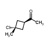 CAS#: 107693-41-4， 1-(trans-3-Chloro-3-Methylcyclobutyl)Ethanone