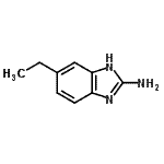 结构式 CAS# 107726-24-9, 6-乙基-1H-苯并咪唑-2-胺