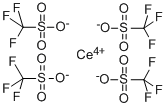 结构式 CAS# 107792-63-2, 1,1,1-三氟-甲烷磺酸铈盐(4:1)
