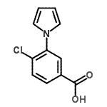 CAS 登录号：107946-72-5， 4-氯-3-(1H-吡咯-1-基)苯甲酸