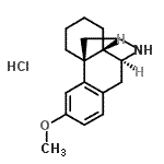 structure of CAS# 1087-69-0, (9alpha,13alpha,14alpha)-3-Methoxymorphinan Hydrochloride (1:1);(9α,13α,14α)-3-Methoxymorphinan hydrochloride (1:1);(9α,13α,14α)-3-Méthoxymorphinane, chlorhydrate (1:1);(9α,13α,14α)-3-Methoxymorphinanhydrochlorid (1:1)