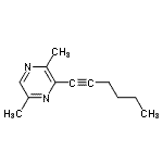 CAS#: 109191-81-3， 3-(1-Hexyn-1-Yl)-2,5-Dimethylpyrazine