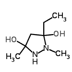 CAS#: 109954-04-3， 5-Ethyl-1,3-Dimethyl-3,5-Pyrazolidinediol