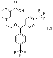 CAS#: 110283-66-4， 1-[2-[Bis[4-(Trifluoromethyl)Phenyl]Methoxy]Ethyl]-5,6-Dihydro-2H-Pyridine-3-Carboxylic Acid Hydrochloride