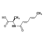 CAS#: 110660-88-3， N-[(2E,4E)-2,4-Hexadienoyl]-D-Alanine