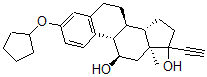 CAS#: 111102-94-4， (8S,9S,11R,13S,14S)-3-Cyclopentyloxy-17-Ethynyl-13-Methyl-7,8,9,11,12,14,15,16-Octahydro-6H-Cyclopenta[a]Phenanthrene-11,17-Diol