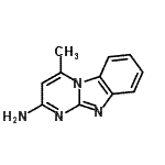 CAS 登录号：111306-36-6， 4-甲基嘧啶并[1,2-a]苯并咪唑-2-胺