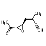 CAS 登录号：111399-76-9， 1-{(2S,3R)-3-[(1Z)-2-甲基-1-丁烯-3-炔-1-基]-2-环氧乙烷基}乙酮