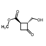 CAS#: 112139-40-9， Methyl (1R,2R)-2-(Hydroxymethyl)-3-Oxocyclobutanecarboxylate