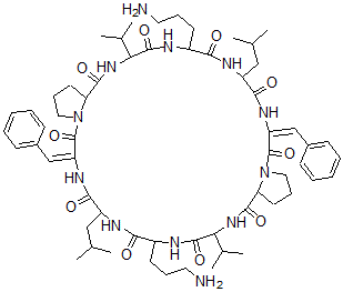 CAS#: 112209-92-4， (4,4'-Dehydrophenylalanine)Gramicidin S