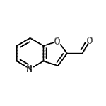 结构式 CAS# 112372-05-1, 呋喃并[3,2-b]吡啶-2-甲醛