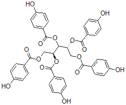 CAS#: 112727-22-7， [(2S,4R)-1,2,4,5-Tetrakis[(4-Hydroxybenzoyl)Oxy]Pentan-3-Yl] 4-Hydroxybenzoate