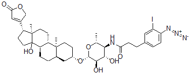 CAS#: 112761-66-7， 3-(4-Azido-3-iodophenyl)propionamide-4-(4,6-dideoxyglucosyl)digitoxigenin