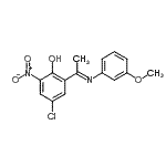 CAS 登录号：112932-71-5， 4-氯-2-[(1E)-N-(3-甲氧基苯基)亚氨代乙酰]-6-硝基苯酚