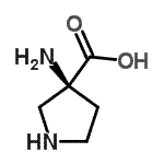 CAS#: 113473-30-6， (3S)-3-Amino-3-Pyrrolidinecarboxylic Acid