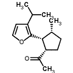 CAS#: 1143-46-0， 1-[(1S,2R,3R)-2-(3-Isopropyl-2-Furyl)-3-Methylcyclopentyl]Ethanone