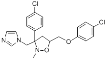 CAS#: 114372-38-2， 5-((4-Chlorophenoxy)Methyl)-3-(4-Chlorophenyl)-3-((1H-Imidazol-1-Yl)Methyl)-2- Methylisoxazolidine