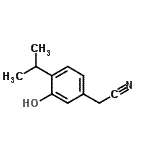 CAS#: 114649-71-7， (3-Hydroxy-4-Isopropylphenyl)Acetonitrile